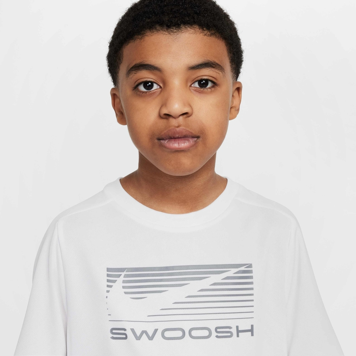 T-shirt Ragazzo Nike Swoosh Dri-Fit - Bianco