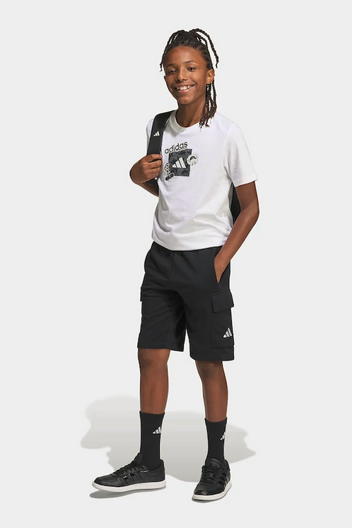 T-shirt Unisex Adidas CAMO TRAIN - Bianco