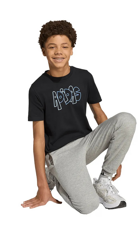 T-shirt Unisex Adidas Graffiti - Nero