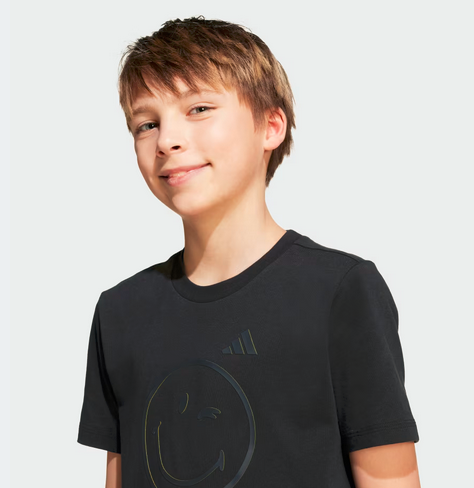 T-shirt Unisex Adidas Smileyworld Graphics Tee - Nero