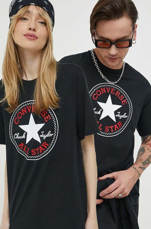 T-shirt Unisex Converse Go-To All Star - Nero