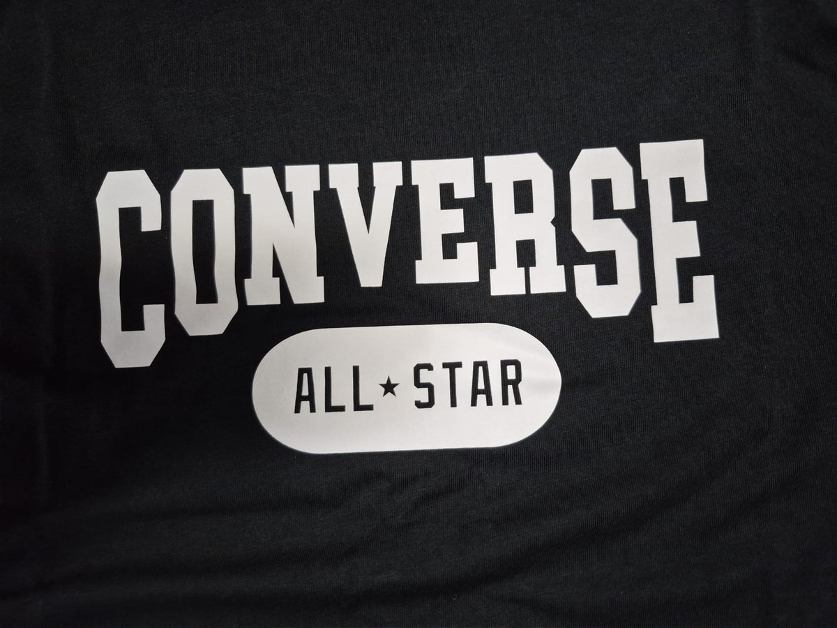 T-shirt Unisex Converse Retrò Logo Standard Fit - Nero