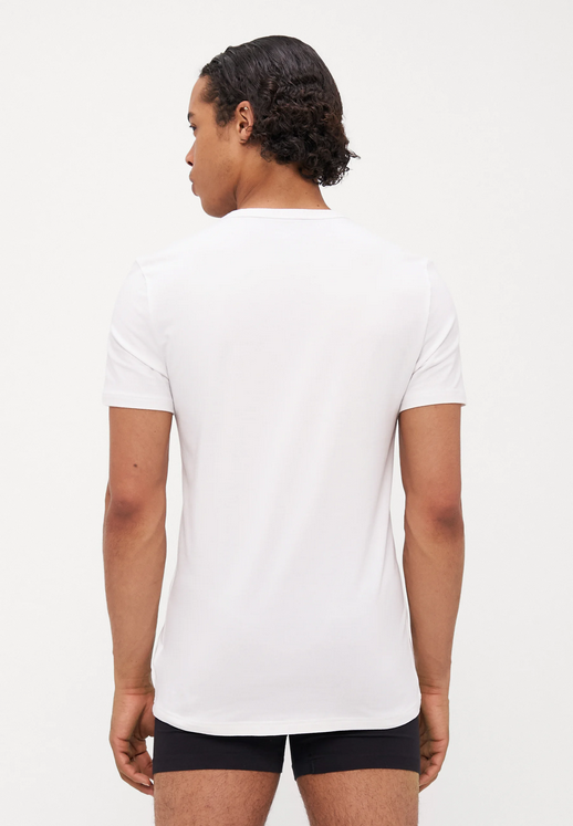 T-shirt uomo Adidas Active Flex Cotton Crew Neck 2pk - Bianco