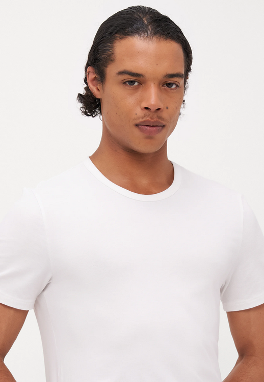 T-shirt uomo Adidas Active Flex Cotton Crew Neck 2pk - Bianco