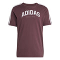 T-shirt Uomo Adidas Codes Collegiate Linear Graphic- Bordeaux