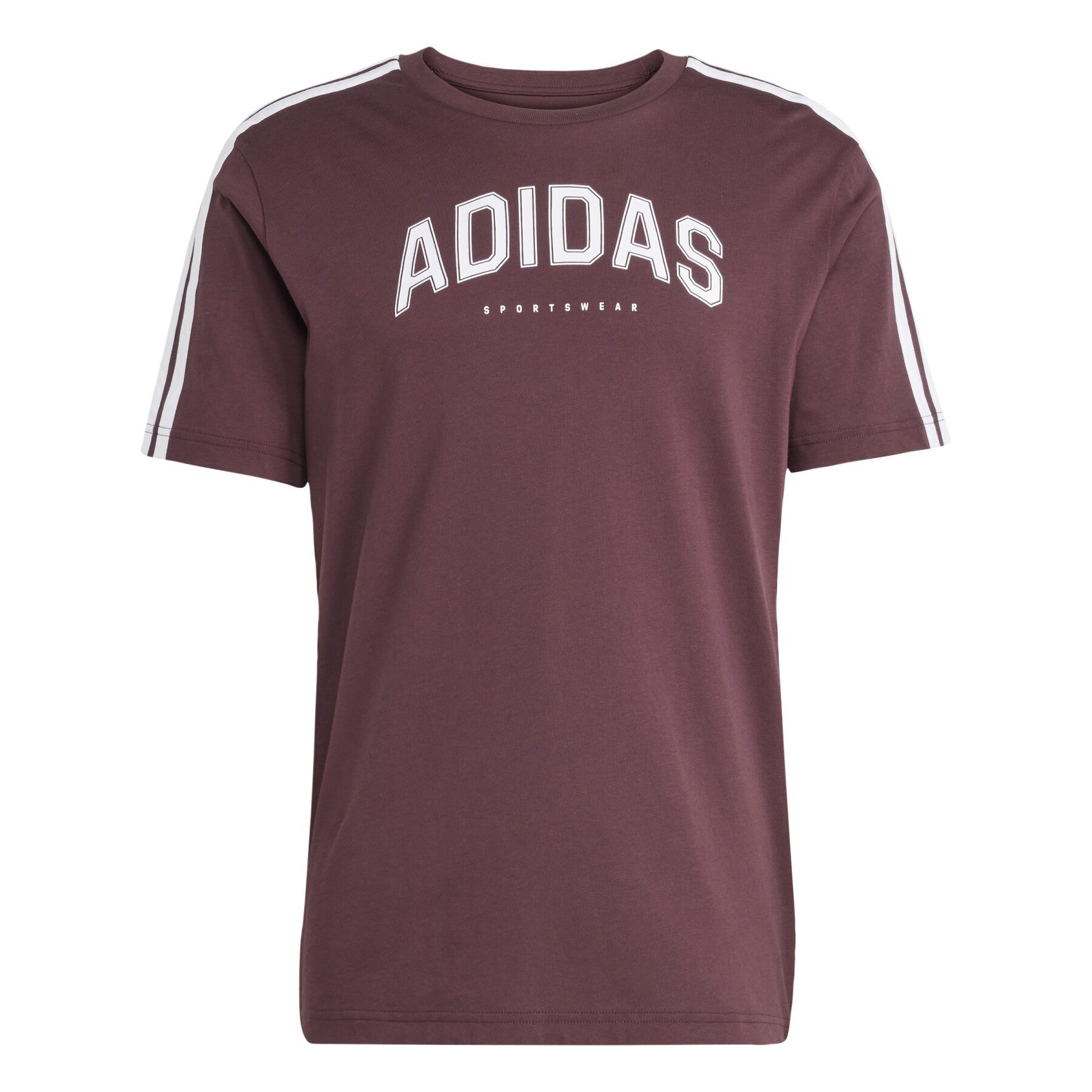 T-shirt Uomo Adidas Codes Collegiate Linear Graphic- Bordeaux