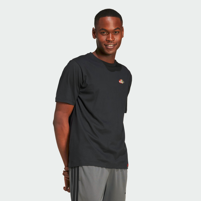 T-shirt Uomo Adidas Embroidery Graphic Tee - Nero