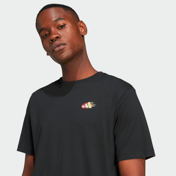 T-shirt Uomo Adidas Embroidery Graphic Tee - Nero