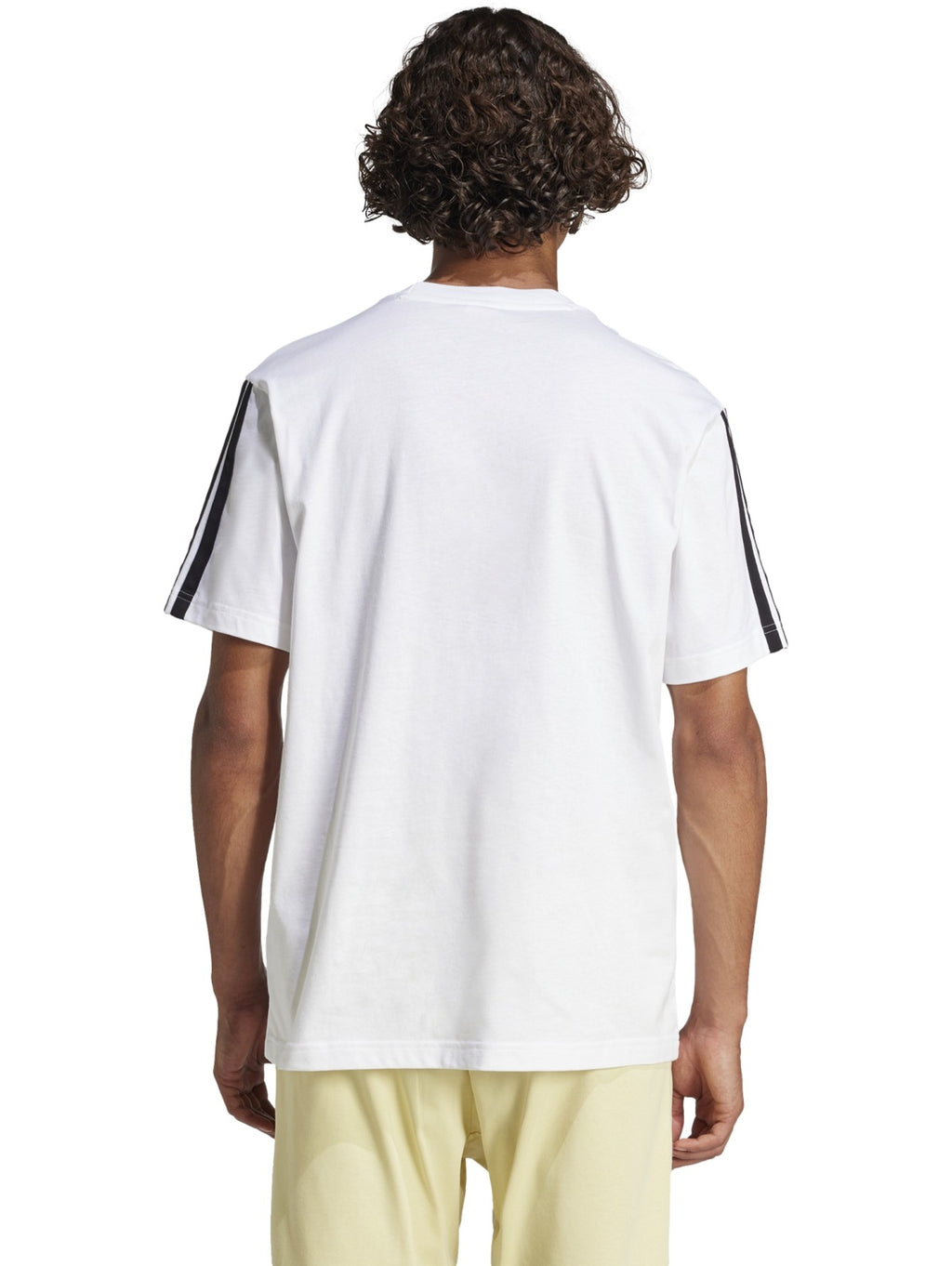 T-shirt Uomo Adidas Essentials 3-Stripes - Bianco