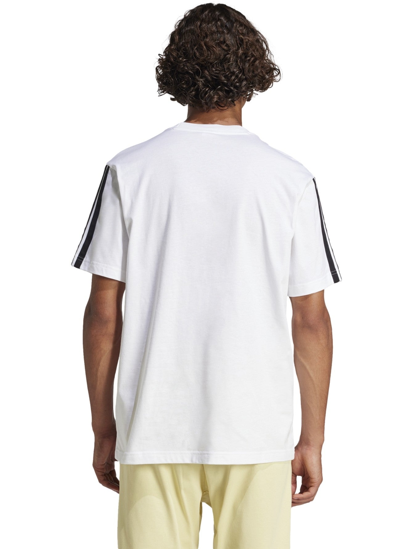 T-shirt Uomo Adidas Essentials 3-Stripes - Bianco