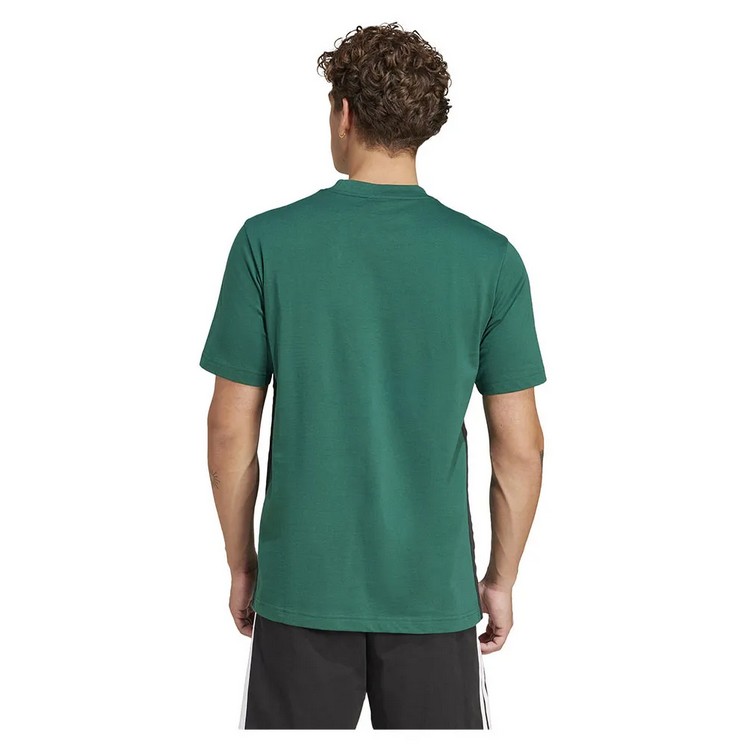 T-shirt uomo Adidas Essentials 3-Stripes - VERDE