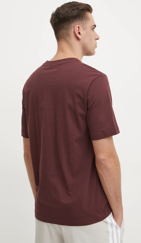 T-shirt Uomo Adidas Essentials Big Logo - Bordeaux