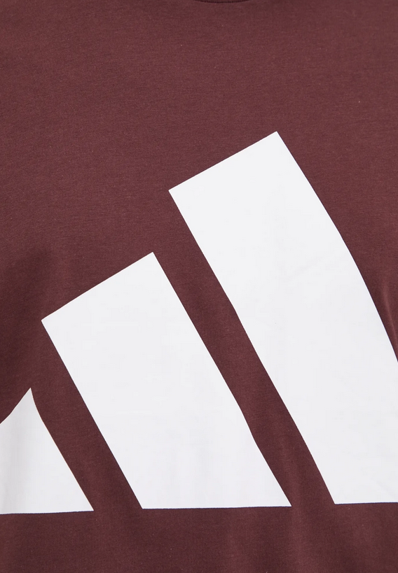 T-shirt Uomo Adidas Essentials Big Logo - Bordeaux