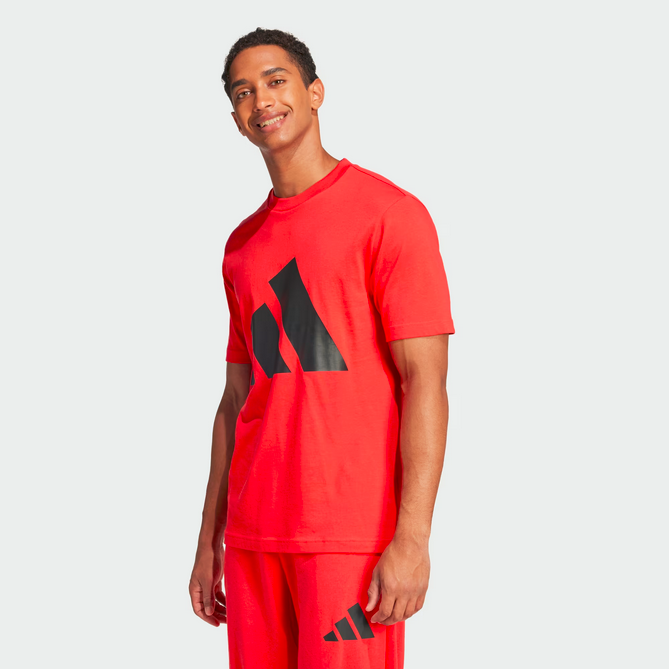 T-shirt Uomo Adidas Essentials Big Logo - Rosso