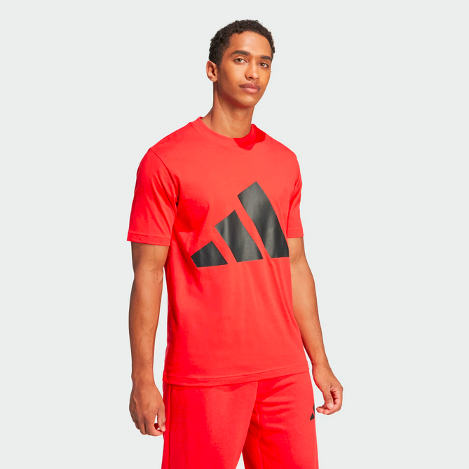 T-shirt Uomo Adidas Essentials Big Logo - Rosso