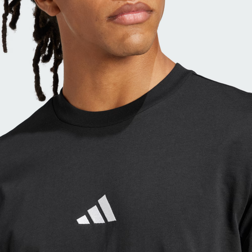 T-shirt uomo Adidas Essentials Single Jersey- Nero