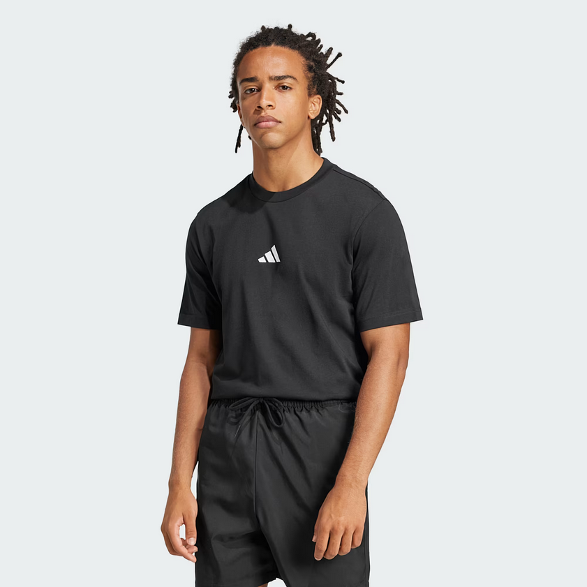 T-shirt uomo Adidas Essentials Single Jersey- Nero