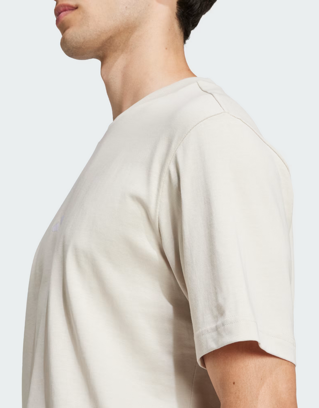 T-shirt uomo Adidas Essentials Small Logo - BEIGE