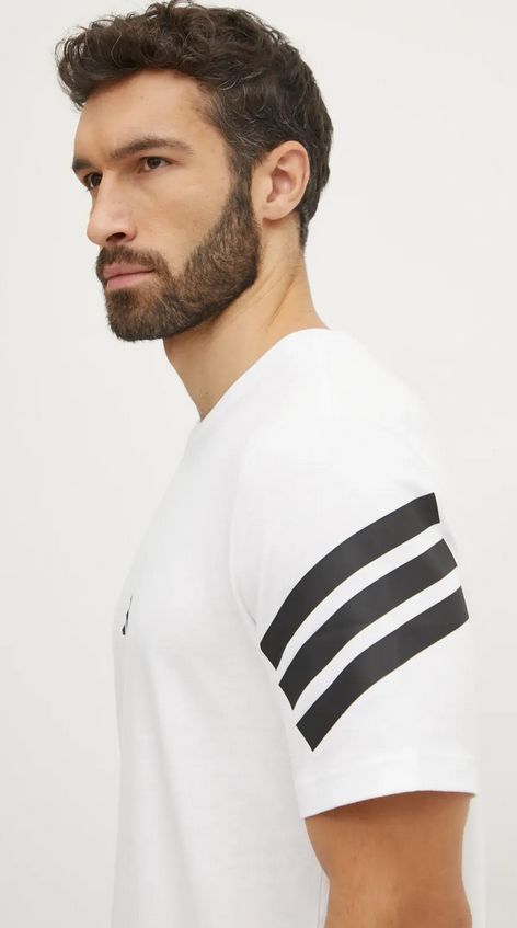 T-shirt Uomo Adidas Future Icons 3-Stripes Tee - Bianco
