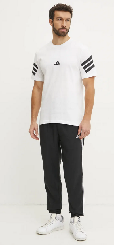 T-shirt Uomo Adidas Future Icons 3-Stripes Tee - Bianco