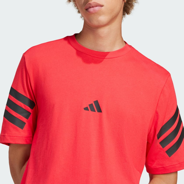 T-shirt Uomo Adidas Future Icons 3 strisce - Rosso