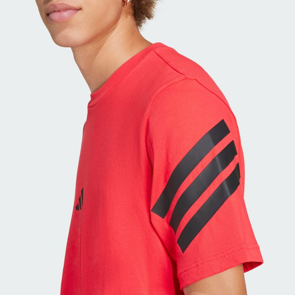T-shirt Uomo Adidas Future Icons 3 strisce - Rosso