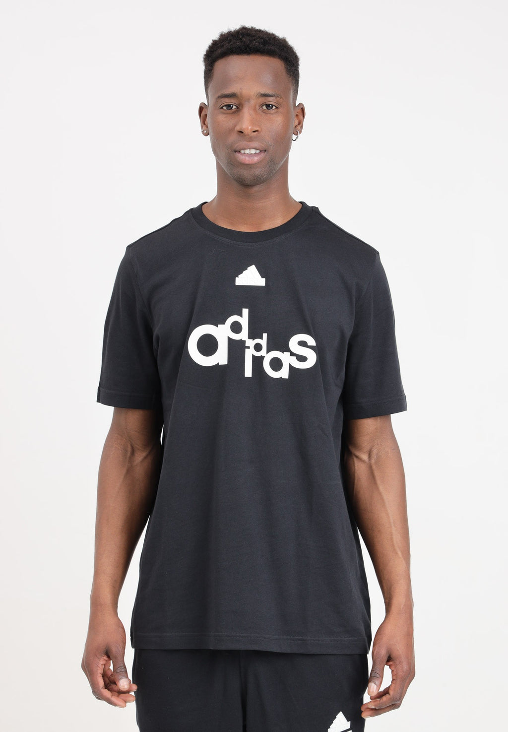 T-shirt Uomo Adidas Graphic Print - Nero