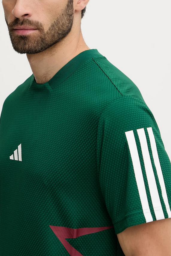 T-shirt Uomo Adidas House of Tiro Colorblock Tee - Verde