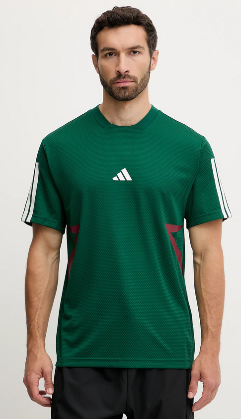 T-shirt Uomo Adidas House of Tiro Colorblock Tee - Verde