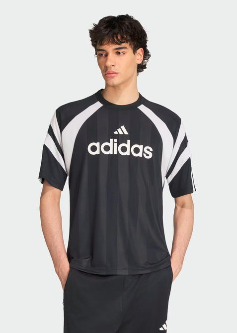 T-shirt uomo Adidas HOUSE OF TIRO- NERO