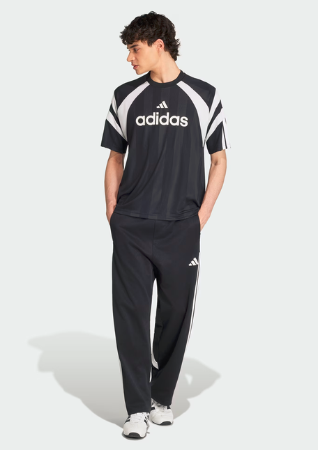 T-shirt uomo Adidas HOUSE OF TIRO- NERO