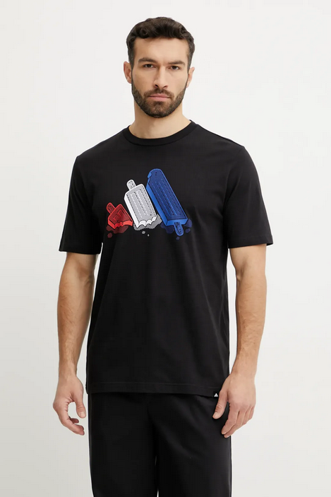 T-shirt Uomo Adidas Ice Graphic Tee - Nero