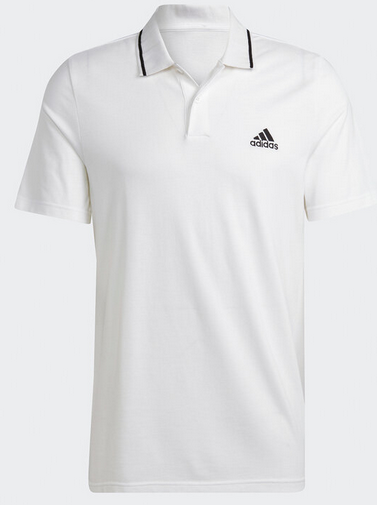 T-shirt Uomo Adidas Polo Essentials Small Logo - Bianco