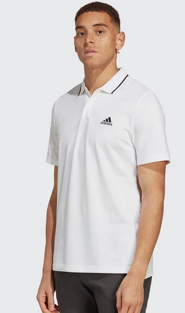 T-shirt Uomo Adidas Polo Essentials Small Logo - Bianco