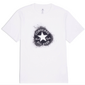 T-shirt Uomo Converse Chuck Distort Spray Paint Tee - Bianco