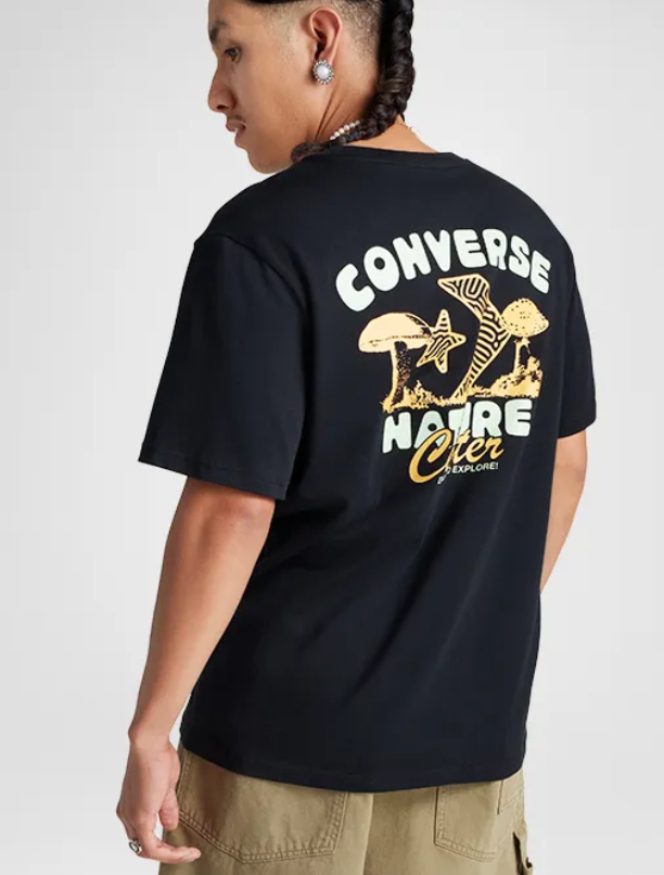 T-shirt Uomo Converse Nature Center - Nero
