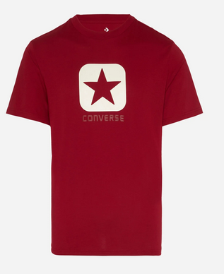 T-shirt Uomo Converse Square Logo - Rosso