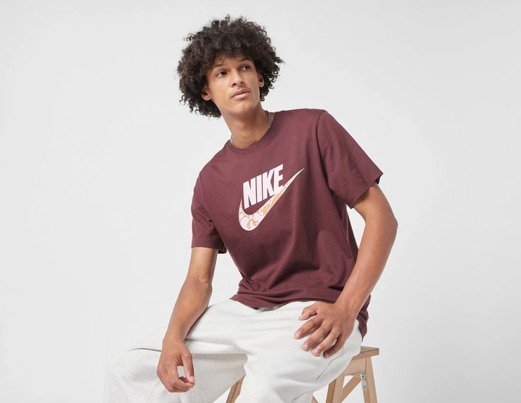 T-shirt Uomo Nike NSW Tee12MO Futura - Bordeaux