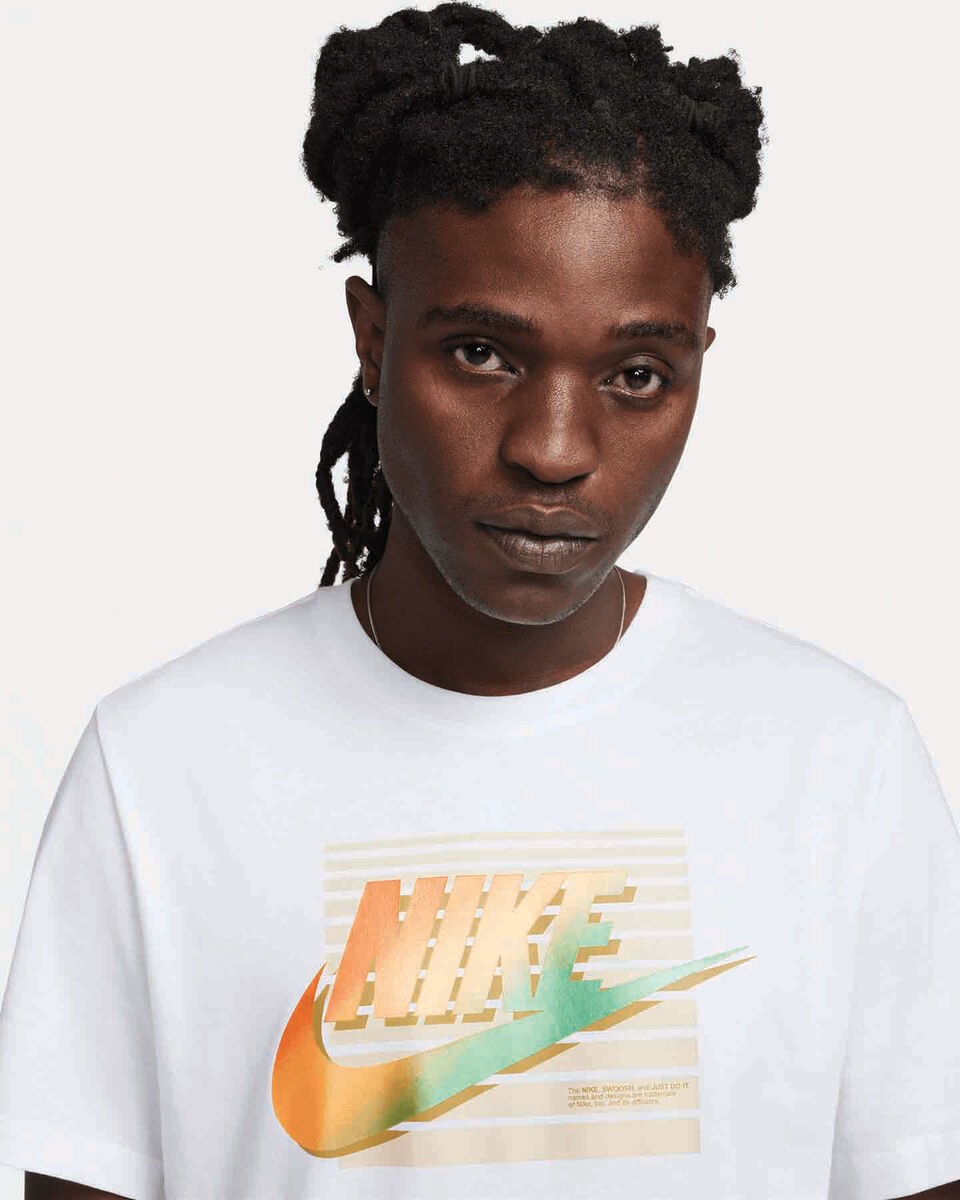 T-shirt Uomo Nike Sportswear - Bianco/giallo