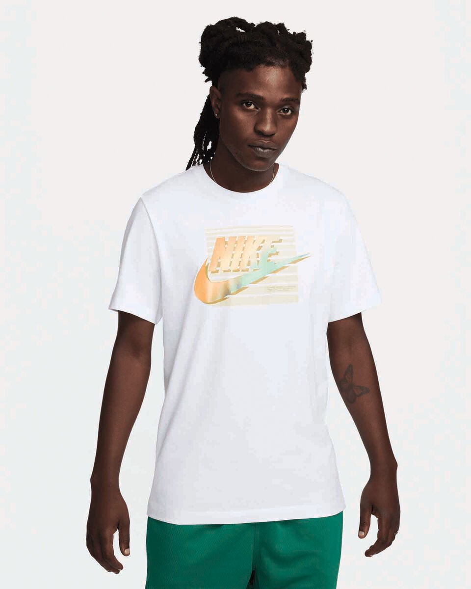 T-shirt Uomo Nike Sportswear - Bianco/giallo