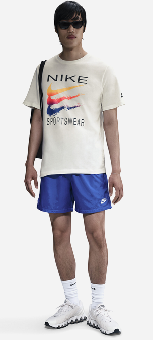 T-shirt Uomo Nike Sportswear Graphic Swoosh - Beige