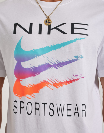 T-shirt Uomo Nike Sportswear Graphic Swoosh - Bianco