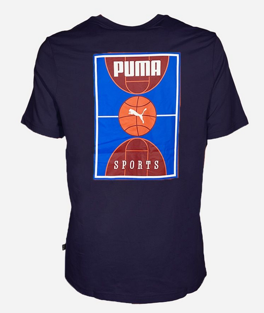 T-shirt Uomo Puma Court  - Blu