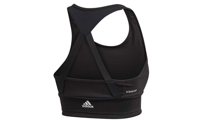 TOP DONNA ADIDAS DESIGNED TO MOVE BRANDED- Nero