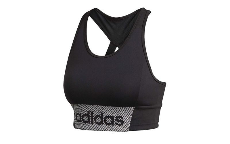TOP DONNA ADIDAS DESIGNED TO MOVE BRANDED- Nero
