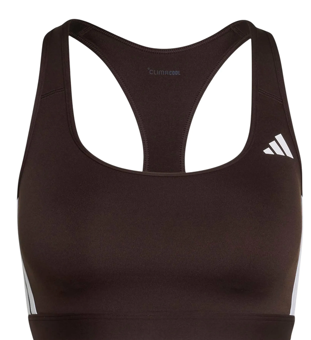 Top Donna Adidas Sports Optime Essentials 3-Stripes - Marrone