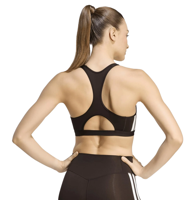 Top Donna Adidas Sports Optime Essentials 3-Stripes - Marrone