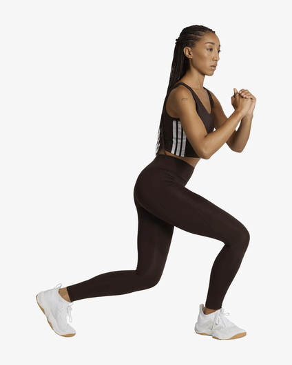Top Donna Adidas Train Essentials 3-Stripes - Marrone