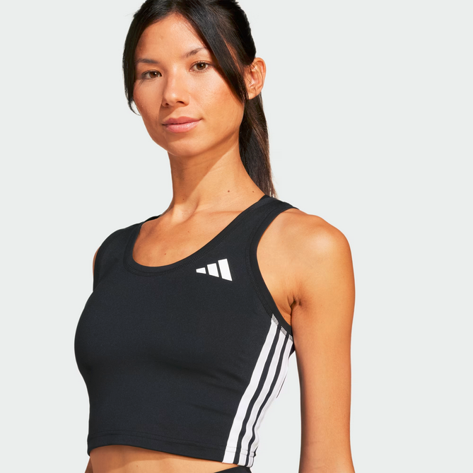 Top Donna Adidas Train Essentials 3-Stripes - Nero