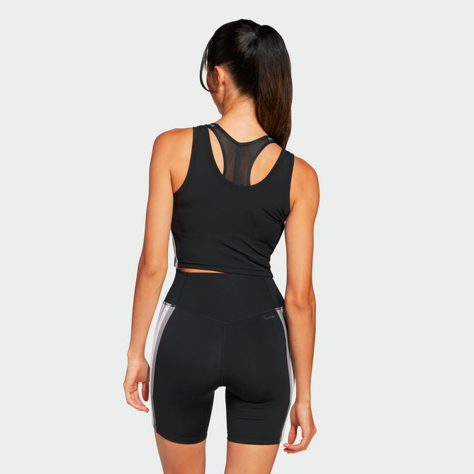 Top Donna Adidas Train Essentials 3-Stripes - Nero
